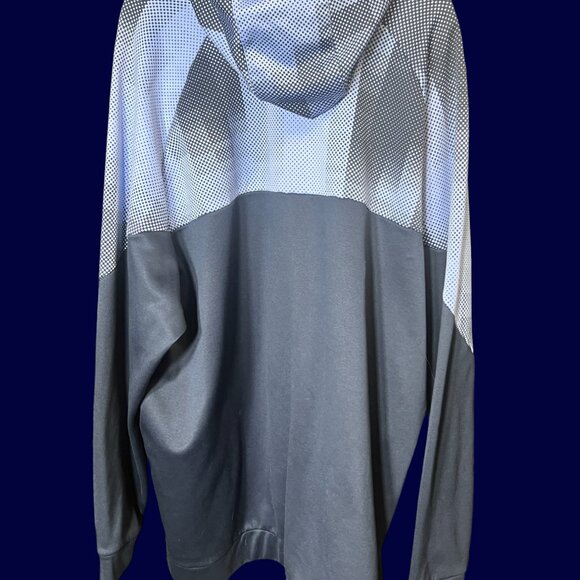 Nike Blue Pullover Hoodie with Swoosh Logo and Kangaroo Pocket SZ 4XL - Picture 2 of 3